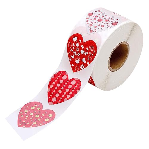 Veemoon Herzförmige Selbstklebende Aufkleber Etiketten für Valentinstag für Hochzeiten Scrapbooking und Dekoration von Geschenken von Veemoon