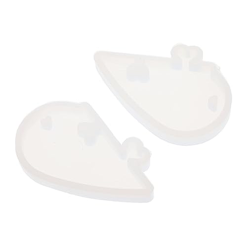 Veemoon Herzförmige Silikonform für DIY Anhänger Epoxidharz Gießform mit Loch Flexible Langlebige Herz Casting Mold für Kreative Schmuckherstellung und Personalisierte Bastelprojekte von Veemoon