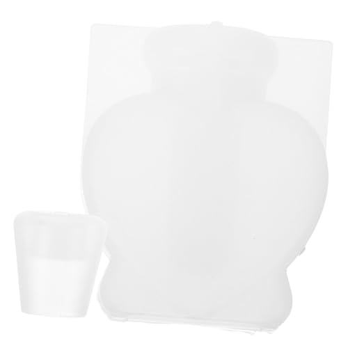 Veemoon Herzförmige Silikonform für DIY Epoxidharz Driftflasche Wiederverwendbare Harzform für Wunschglas Kreative Bastelidee Robustes Material für Raumdeko und Geschenke von Veemoon