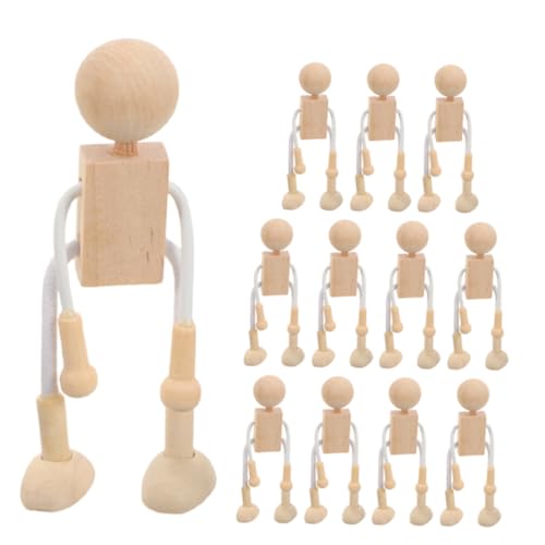 Veemoon Holz Cartoon Puppe Geschenkideen für Malbare Puppen Kunsthandwerk für Dekorative Holzfiguren Kinderkunst unfertige Holzmenschen Zubehör für Puppenhäuser Beige Veemoon Holz Cartoon Puppe Geschenkideen für Malbare Puppen Kunsthandwerk für Dekorative Holzfiguren Kinderkunst unfertige Holzmenschen Zubehör für Puppenhäuser Beige von Veemoon