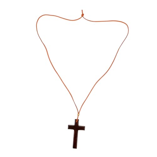 Veemoon Holz Kreuz Anhänger Auto Rückspiegel Dekoration Vintage Handgefertigt Car Hanging Accessory für Herren Innenraum Auto Schmuck von Veemoon