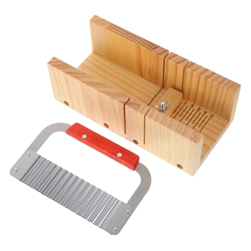 Veemoon Holz Seifenschneider mit Dualen Schneidschlitzen Ergonomischer Griff Präzises Wellenmesser für Gleichmäßige Scheiben Langlebiges Material für Handgemachte Seifen DIY Veemoon Holz Seifenschneider mit Dualen Schneidschlitzen Ergonomischer Griff Präzises Wellenmesser für Gleichmäßige Scheiben Langlebiges Material für Handgemachte Seifen DIY von Veemoon