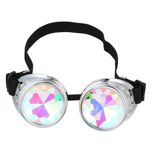 Veemoon Kaleidoskop-Brille Brillenkostüm Kaleidoskopbrille Kaleidoskop-Gastgeschenke Steampunk-Sonnenbrille Steampunk-Brille Brille Kaleidoskop-Rave-Brille PC-Rahmen Silver Veemoon Kaleidoskop-Brille Brillenkostüm Kaleidoskopbrille Kaleidoskop-Gastgeschenke Steampunk-Sonnenbrille Steampunk-Brille Brille Kaleidoskop-Rave-Brille PC-Rahmen Silver von Veemoon