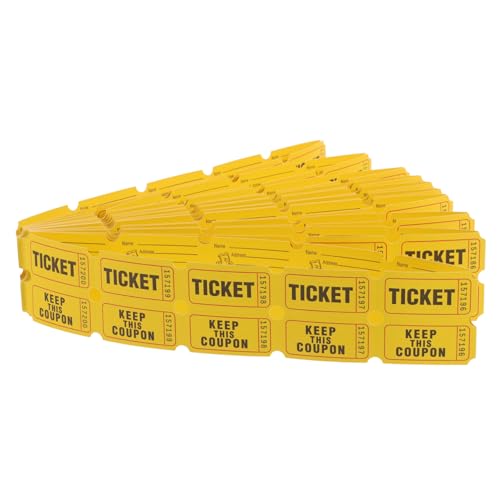 Veemoon Karnevals-tombola-lose – 100 Event-eintrittskarten Großpackung Hochwertiges Papier Vielseitig Einsetzbar Für Verschiedene Aktivitäten von Veemoon