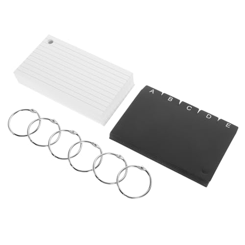 Veemoon Karteikarten Set Blanko Indexkarten Liniert A Z Bedruckt mit Metallringen Leicht Portable Notizkarten für Lernen Büro Reise To Do Listen Planung Veemoon Karteikarten Set Blanko Indexkarten Liniert A Z Bedruckt mit Metallringen Leicht Portable Notizkarten für Lernen Büro Reise To Do Listen Planung von Veemoon