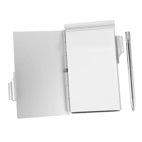 Veemoon Aluminium Notizbuchhalter Mit Stift Abreißbares Mini Notizbuch Tragbares Taschenjournal Für Büro Und Schule Kompakte Memo Pads Mit Metallhülle Veemoon Aluminium Notizbuchhalter Mit Stift Abreißbares Mini Notizbuch Tragbares Taschenjournal Für Büro Und Schule Kompakte Memo Pads Mit Metallhülle von Veemoon