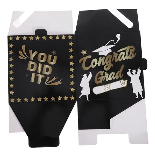 Veemoon Kasten Abschluss-wahlurne Abschluss Mittelstücke Grad-karteninhaber Abschluss-stapelboxen Abschlussdekorationsboxen Graduationsparty Gefälligkeiten Grad Boxen Black Papier Veemoon Kasten Abschluss-wahlurne Abschluss Mittelstücke Grad-karteninhaber Abschluss-stapelboxen Abschlussdekorationsboxen Graduationsparty Gefälligkeiten Grad Boxen Black Papier von Veemoon