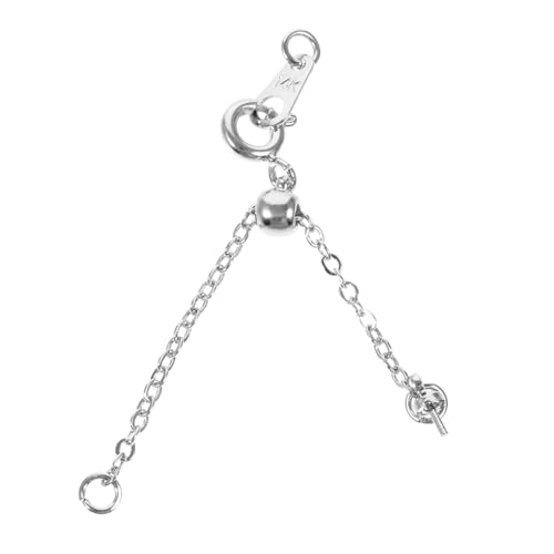 Veemoon Kettenverlängerung für DIY Schmuck Einstellbare Verlängerungskette mit Karabiner für Armbänder Plattiert Platinfarbe Veemoon Kettenverlängerung für DIY Schmuck Einstellbare Verlängerungskette mit Karabiner für Armbänder Plattiert Platinfarbe von Veemoon