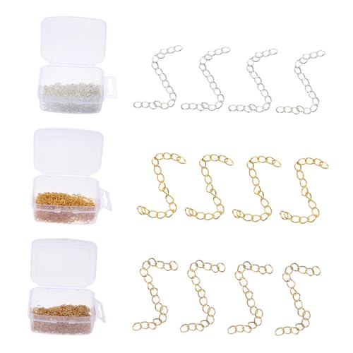 Veemoon Kettenverlängerungen Hochwertigem Stilvolle und Armbänder Extender für DIY Schmuck Einfache Anwendung und Installation Vielseitig Einsetzbar Veemoon Kettenverlängerungen Hochwertigem Stilvolle und Armbänder Extender für DIY Schmuck Einfache Anwendung und Installation Vielseitig Einsetzbar von Veemoon