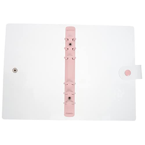 Veemoon Klarer Ringordner aus PVC Kawaii Notizbuchhülle für DIY Transparent mit Druckknopfverschluss für Schule und Büro Nachfüllbar Langlebig von Veemoon