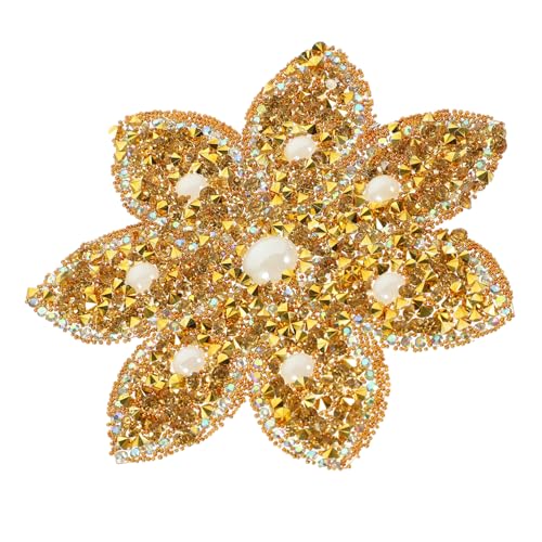 Veemoon Kleidung Strass Applikation Patch Goldene Dekoration zum Bügeln Flecken für Hochzeitskleider und Mehr für DIY Projekte Veemoon Kleidung Strass Applikation Patch Goldene Dekoration zum Bügeln Flecken für Hochzeitskleider und Mehr für DIY Projekte von Veemoon