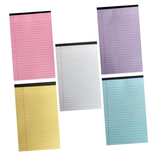 Veemoon Kleine Liniertes Notizblock Multifunktionale Handliche Notizblöcke in Violett Blau Weiß Gelb für Büro Haushalt und Arbeitsplanung von Veemoon