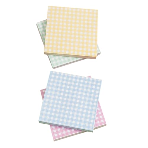 Veemoon Kleine Memo Pads mit Kariertem Design nicht Klebend Tragbares Notizpapier für Schüler Farben Je für Planung und Nachrichten von Veemoon