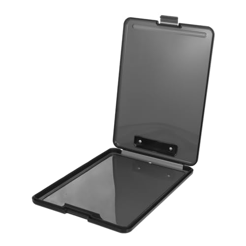 Veemoon Klemmbrett mit Aufbewahrungsfach Faltbare Dokumentenbox für Büro und Schule Transparenter Kasten mit Niedrigem Clip Leichter und Moderner Design aus Robustem Gefertigt von Veemoon