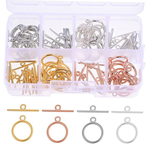 Veemoon Knebelverschlüssen Teiliges mit Runden und T Stab Ringverschlüssen für DIY Schmuckherstellung Langlebig für Armbänder Veemoon Knebelverschlüssen Teiliges mit Runden und T Stab Ringverschlüssen für DIY Schmuckherstellung Langlebig für Armbänder von Veemoon