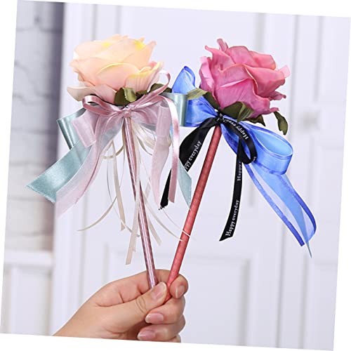 Veemoon Kreatives Set Kugelschreiber mit Simulierter Rosenblüte Lange Schreibstifte für Hochzeit Glattes Schreiben Tragbar für Hochzeitsfeier und Bürogebrauch Veemoon Kreatives Set Kugelschreiber mit Simulierter Rosenblüte Lange Schreibstifte für Hochzeit Glattes Schreiben Tragbar für Hochzeitsfeier und Bürogebrauch von Veemoon