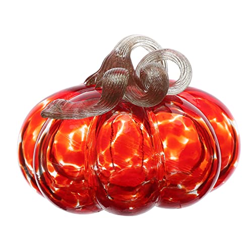 Veemoon Kürbis-Ornament Aus Glas Kürbis-mittelstücke Aus Glas Glitzerhaus-kürbis Thanksgiving-glaskürbis Miniatur-glasornamente Kürbisse Aus Glas Kürbis Aus Glas Laterne Halloween von Veemoon