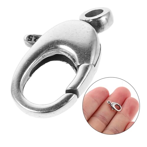 Veemoon Lobster Clasp für Schmuckherstellung Silberner Federverschluss mit Starkem Halt Sicherer Schmuckverschluss für DIY Halsketten Armbänder Ohrringe Vielseitig Einsetzbar Langlebig Veemoon Lobster Clasp für Schmuckherstellung Silberner Federverschluss mit Starkem Halt Sicherer Schmuckverschluss für DIY Halsketten Armbänder Ohrringe Vielseitig Einsetzbar Langlebig von Veemoon