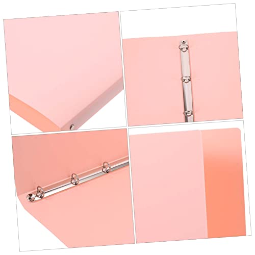 Veemoon Loheblatt Ordner mit Metallclips Studentisches Musiknoten Ordnersystem für Scrapbooking und Dokumentenorganisation Kirschblütenrosa von Veemoon