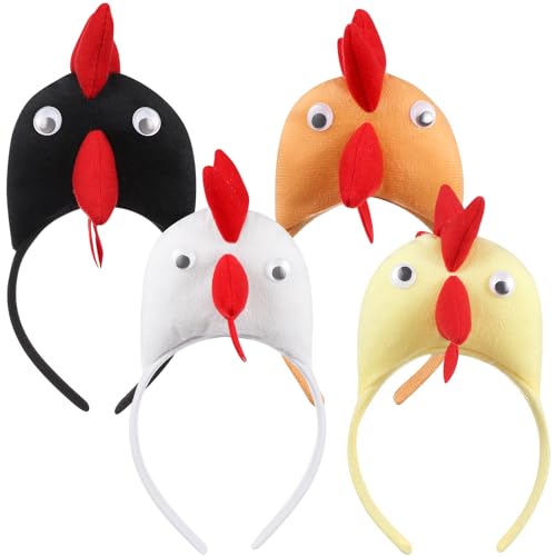 Veemoon Lustiges Huhn-Stirnband, Party-Hahn-Hut, niedliches Küken-Haarreif, flauschiges Tierhaarband, Huhn, Cosplay, Kostüm, Hut für Erwachsene und Kinder, Ostern, 8 Stück Veemoon Lustiges Huhn-Stirnband, Party-Hahn-Hut, niedliches Küken-Haarreif, flauschiges Tierhaarband, Huhn, Cosplay, Kostüm, Hut für Erwachsene und Kinder, Ostern, 8 Stück von Veemoon