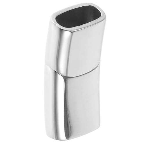 Veemoon Magnetarmband Schließe Verschlüsse DIY Schmuckverschluss Magnetischer Halskettenverschluss Magnetschnallen für Halsketten Magnetverschluss für Armband Rostfreier Stahl Silver von Veemoon