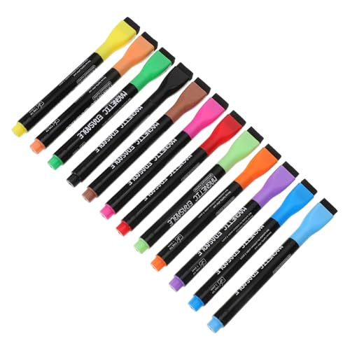Veemoon Magnetische Whiteboard Marker Farben Feine Spitze Wasserbasierte Abwischbare Trockenmarker für Haushalt Schule und Büro Schnelltrocknend Leichte Kunststoffhülle Farbintensiv Veemoon Magnetische Whiteboard Marker Farben Feine Spitze Wasserbasierte Abwischbare Trockenmarker für Haushalt Schule und Büro Schnelltrocknend Leichte Kunststoffhülle Farbintensiv von Veemoon