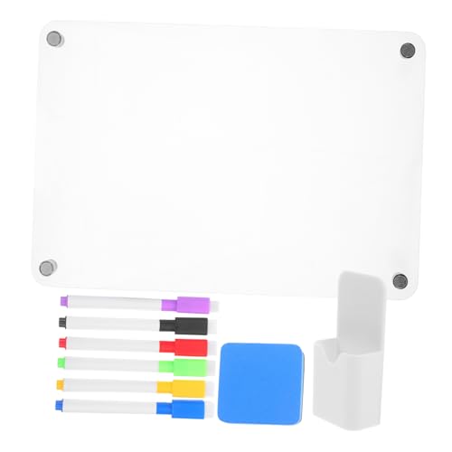 Veemoon Magnetisches Whiteboard für Kühlschrank Wiederverwendbare Schreibtafel zur Essensplanung Notizen und Organisation Marker und Radiergummi von Veemoon