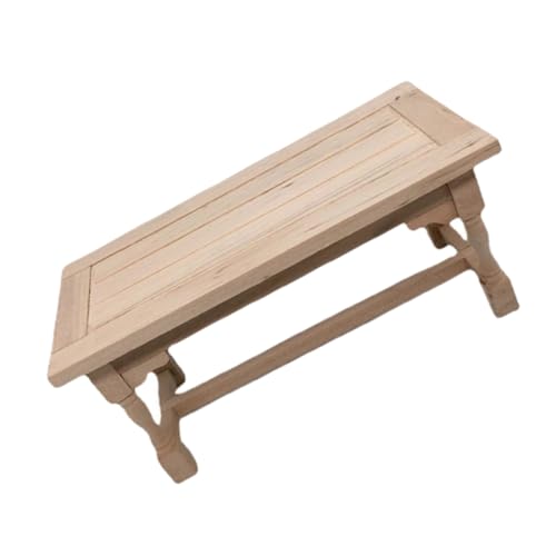 Veemoon Maßstab Holz Dining Tisch für Puppenmöbel und Langlebig Authentisches Design für Kreative Spielideen und Dekoration von Veemoon