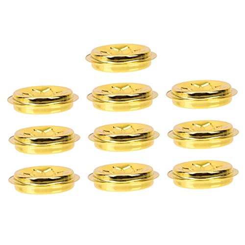 Veemoon Metallhandwerk Lotus-öllampe Schwimmende Dochthalter 10/packung für Ruhige Wohnkultur und Meditation Veemoon Metallhandwerk Lotus-öllampe Schwimmende Dochthalter 10/packung für Ruhige Wohnkultur und Meditation von Veemoon