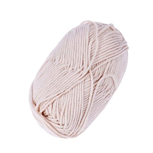 Veemoon Milch-Baumwoll-Garn wolle Gewicht Baumwollgarn Wollgarn häkeln Schal textilgarn knitting wool DIY-Garn Garnwatte zum Häkeln Garn zum Stricken Baumwollhäkelgarn zum Häkeln Milchgarn von Veemoon