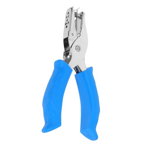 Veemoon Mini-lochstanzer Multifunktions-kartenstanzer Büro Briefpapier Kleiner Papierlocher Handlocher Einzelne Lochstanze Kleiner Lochpunsch Papierstempel Tragbarer Papierlocher Blue Pvc von Veemoon