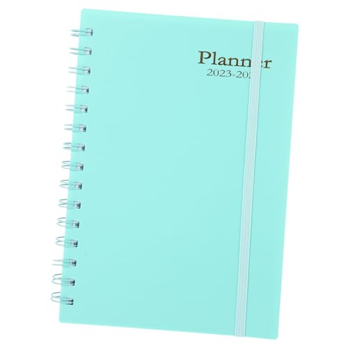 Veemoon Monate Spiralplaner Notizbuch Wasserblau Englisch Terminplaner für Schüler und Büro Multifunktionales Handliches Notizheft für Tägliche Organisation und Aufgabenplanung von Veemoon