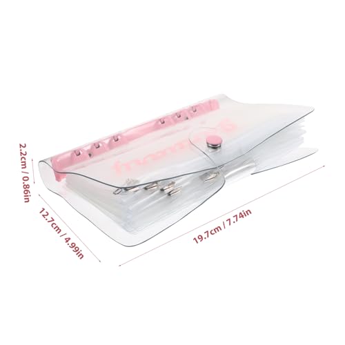 Veemoon Monatiger Budget Organizer Ringbuch mit Wiederverwendbaren Transparenten PVC Geldfächern Stabilen Verbindern und Reißfesten Budgetumschlägen für Haushaltsbuch und Sparchallenge von Veemoon