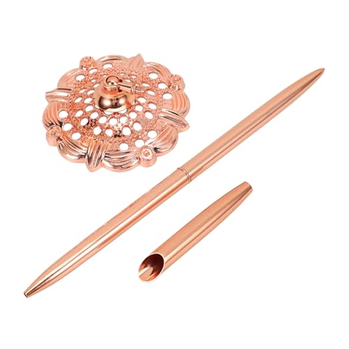 Veemoon Multifunktionaler Kugelschreiber Sign Pen Verschleißfester Business Stift mit Elegantem Elektrobeschichtetem Roségold Metallgehäuse Glattes Schreiben für Büro Bank Hotel und Veemoon Multifunktionaler Kugelschreiber Sign Pen Verschleißfester Business Stift mit Elegantem Elektrobeschichtetem Roségold Metallgehäuse Glattes Schreiben für Büro Bank Hotel und von Veemoon