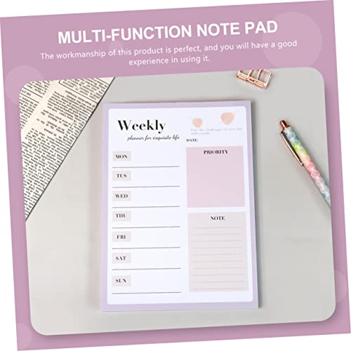 Veemoon Multifunktionaler Notizblock mit Wochenplaner Praktischer Memo Pad für Bürobedarf Organisieren und Priorisieren Langlebig für Haushalt und Arbeit Veemoon Multifunktionaler Notizblock mit Wochenplaner Praktischer Memo Pad für Bürobedarf Organisieren und Priorisieren Langlebig für Haushalt und Arbeit von Veemoon