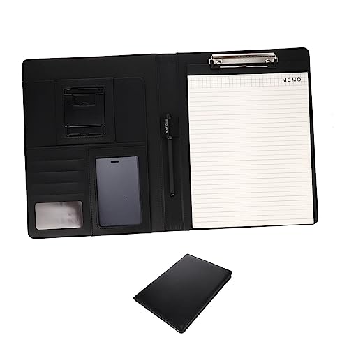 Veemoon Multifunktionaler PU Dokumentenordner mit Reißverschluss Vielseitige Dokumententasche für Büro und Schule mit Kartenfächern und Interlayer für Effiziente Organisation Schwarzes Veemoon Multifunktionaler PU Dokumentenordner mit Reißverschluss Vielseitige Dokumententasche für Büro und Schule mit Kartenfächern und Interlayer für Effiziente Organisation Schwarzes von Veemoon