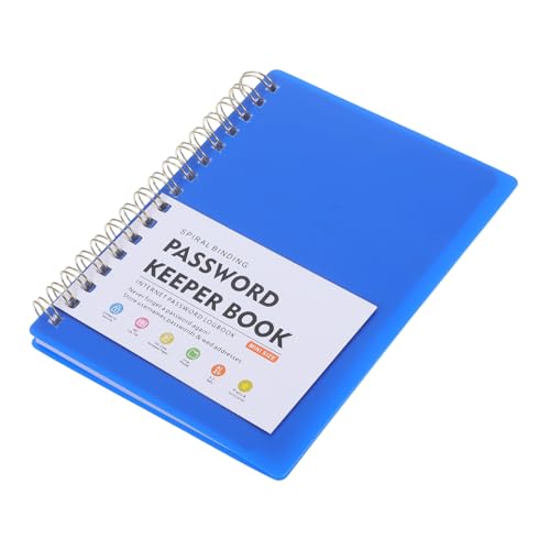 Veemoon Multifunktionales Passwort Notizbuch mit Alphabetischen Registern Praktischer Passwort Organizer für Website Adressen Spiralförmig Gebunden für Schreiben und Notizen von Veemoon