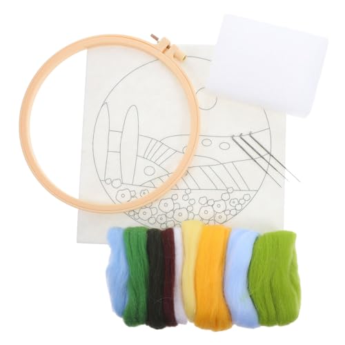 Veemoon Nadelfilz für Anfänger mit Werkzeugen und Anleitung Diy Wollfilz Bastelset für Herbstliche Wohnraumdekoration Filznadeln Filzstoff und Stickrahmen Familienhandwerk Veemoon Nadelfilz für Anfänger mit Werkzeugen und Anleitung Diy Wollfilz Bastelset für Herbstliche Wohnraumdekoration Filznadeln Filzstoff und Stickrahmen Familienhandwerk von Veemoon