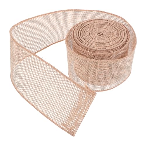 Veemoon Natur Jute Band für Geschenkverpackung Hochzeitsdekoration Diy Kranz Schleifen Rustikale Leicht Braun von Veemoon