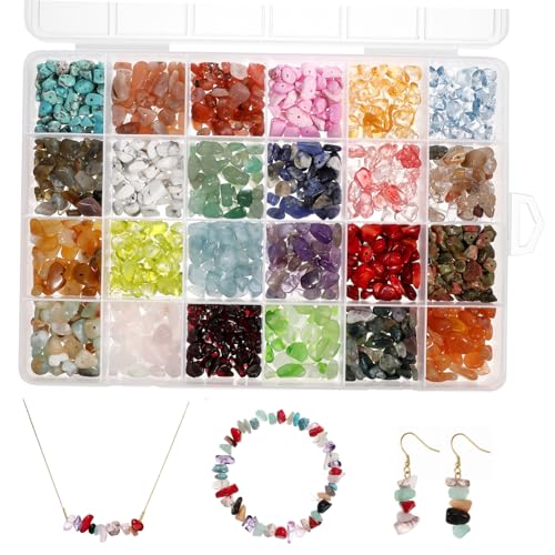 Veemoon Naturstein Spacer Perlen Unregelmäßige DIY Schmuckperlen Robustem Material für Armbänder Ohrringe und Farbecht Veemoon Naturstein Spacer Perlen Unregelmäßige DIY Schmuckperlen Robustem Material für Armbänder Ohrringe und Farbecht von Veemoon