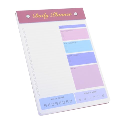 Veemoon Notizbuch Notizblock zur Gewohnheitsverfolgung Täglicher Aufgabennotizblock Listet Notepad zu listen täglicher Planungsblock Notizblock zur Erinnerung Papier von Veemoon
