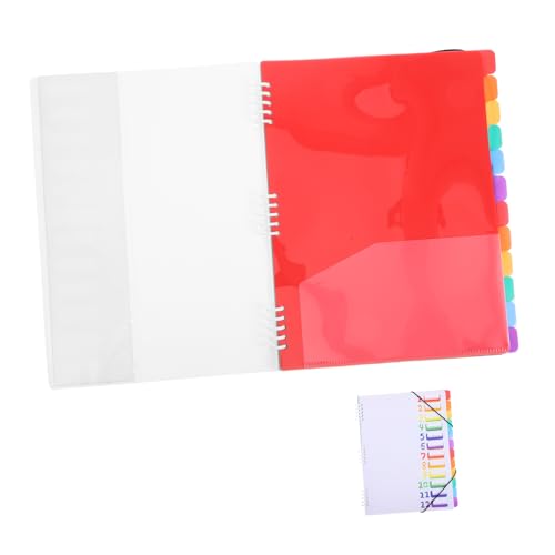 Veemoon Ordner Informationsbuch Geldschein-organizer Mit Taschen Aktenordner Aus Kunststoff Portfolio-ordner Mehrfachtaschenordner Aktenordner Dekorativ Datei Akkordeon Organizer Pp Weiß von Veemoon