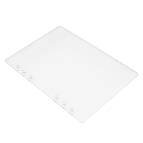 Veemoon Ordnerabdeckung A5 Notizblockhülle Tagebucheinband Binderschale Einband Für Loseblatt-planer Dokumentenmappenhülle Notizblock-ordner Einband Für Loseblatthefter Acryl Weiß von Veemoon