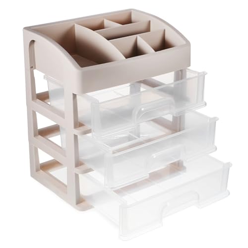 Veemoon Organizer Transparent Dreistöckige Aufbewahrungsbox für Büro und Zuhause Platzsparend Vielseitig Nutzbar für Schreibwaren Schmuck und Make up Moderner Schreibtisch organizer Veemoon Organizer Transparent Dreistöckige Aufbewahrungsbox für Büro und Zuhause Platzsparend Vielseitig Nutzbar für Schreibwaren Schmuck und Make up Moderner Schreibtisch organizer von Veemoon