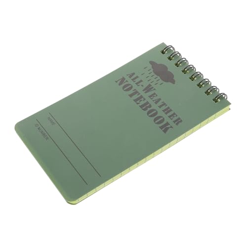 Veemoon Outdoor Wasserdichtes Notizbuch Camouflage PVC Spiral Notizblock für Schule Büro Outdoor Aktivitäten Leicht und Langlebig für Notizen und Planung von Veemoon