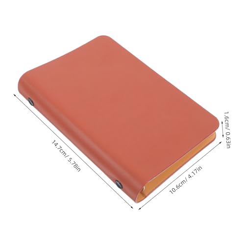 Veemoon PU Leder Notizbuch Kleines Nachfüllbares Pocket Notepad mit Losem Braunes Tragbares Planer Checklisten Büro Schule und Zuhause Veemoon PU Leder Notizbuch Kleines Nachfüllbares Pocket Notepad mit Losem Braunes Tragbares Planer Checklisten Büro Schule und Zuhause von Veemoon