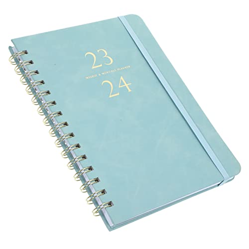 Veemoon PU Leder Notizbuch Spiral Planer Akademisches Schreibbuch für Büroangestellte zur Organisation von Tagesplänen Veemoon PU Leder Notizbuch Spiral Planer Akademisches Schreibbuch für Büroangestellte zur Organisation von Tagesplänen von Veemoon