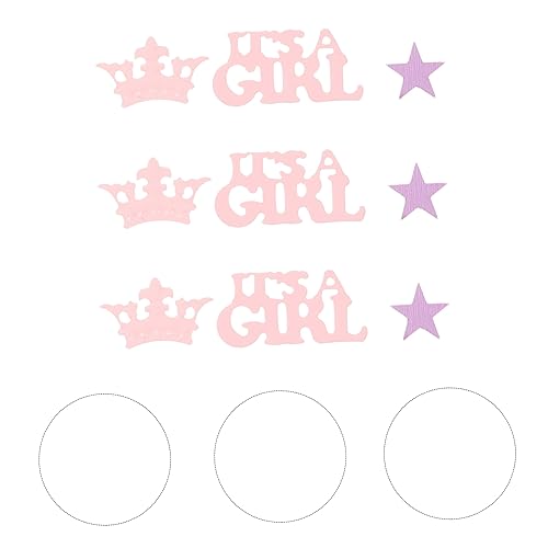 Veemoon Party Tischdeko Papierkonfetti Mädchen Krone und Sterne Stabile Gender Reveal Party Dekoration Sicher Langlebig und Festlich für Babyparty und Taufe Veemoon Party Tischdeko Papierkonfetti Mädchen Krone und Sterne Stabile Gender Reveal Party Dekoration Sicher Langlebig und Festlich für Babyparty und Taufe von Veemoon