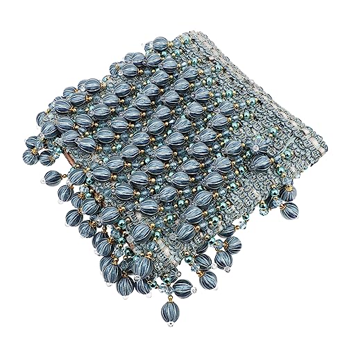 Veemoon Perlenquaste Vorhang Dekoration Beaded Fringe Trim für Vorhänge Diy Bastelbedarf Polyesterseide für Hochzeitsdekorationen und Wohnraumgestaltung von Veemoon