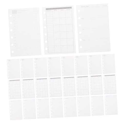 Veemoon Planer Nachfüllset Tages Wochen Monatsplaner Einlagen Ringbuch Nachfüllpapier Glattes Dickes Papier für Stifte Kompaktes Format für Unterwegs für Planer Geeignet Veemoon Planer Nachfüllset Tages Wochen Monatsplaner Einlagen Ringbuch Nachfüllpapier Glattes Dickes Papier für Stifte Kompaktes Format für Unterwegs für Planer Geeignet von Veemoon